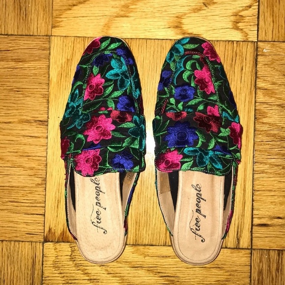 Free People Woman flat mule Brocade at Ease Loafer - Picture 6 of 7